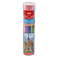 FABER-CASTELL KURU BOYA 12 RENK METAL TÜP (5173116512) - FABER-CASTELL