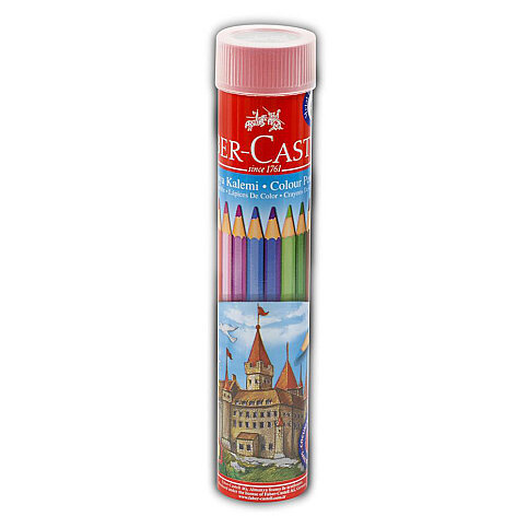 FABER-CASTELL KURU BOYA 12 RENK METAL TÜP (5173116512) - 1