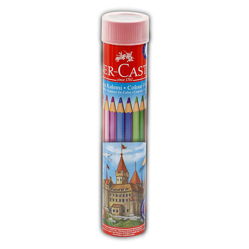 FABER-CASTELL KURU BOYA 12 RENK METAL TÜP (5173116512)