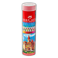 FABER-CASTELL KURU BOYA 24 RENK METAL TÜP (5173116524) - FABER-CASTELL
