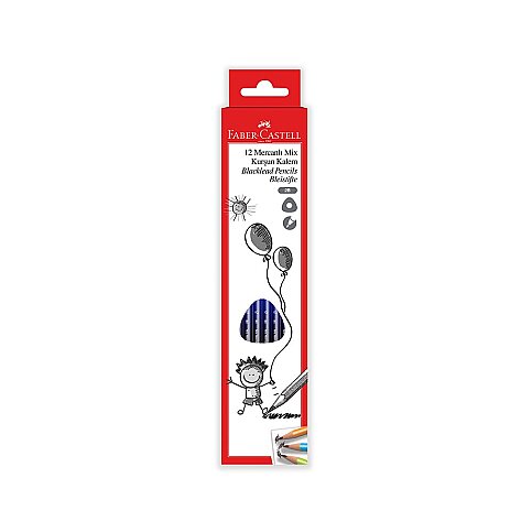 FABER-CASTELL METALİK MİX MERCANLI KURŞUN KALEM B (5244321603) - 1