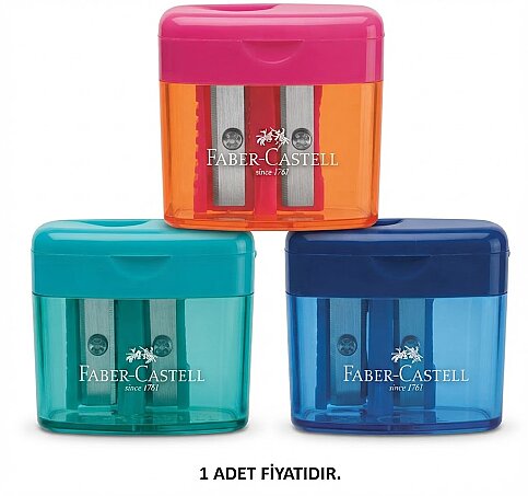 FABER-CASTELL MİNİBOX DUO KALEMTRAŞ TRENDY (5140382901) - 1