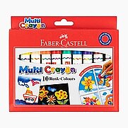 FABER-CASTELL MULTİ CRAYON PASTEL BOYA 10 RENK (5281112010) - 1