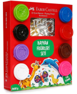FABER-CASTELL OYUN HAMURU HAYVANLAR SETİ 8 RENKx50gr (000023) - FABER-CASTELL