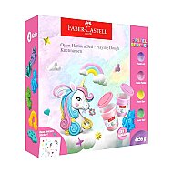 FABER-CASTELL OYUN HAMURU SETİ UNİCORN 4 RENKx56gr (5170000048) - FABER-CASTELL
