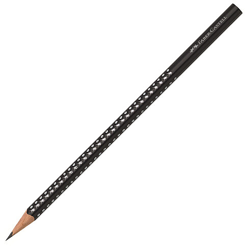 FABER-CASTELL PARLAK RENKLER KURŞUN KALEM NEON SİYAH (5030118317) - 1