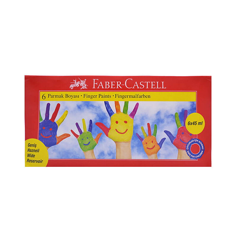 FABER-CASTELL PARMAK BOYASI 6 RENKx45ml (5170160422)