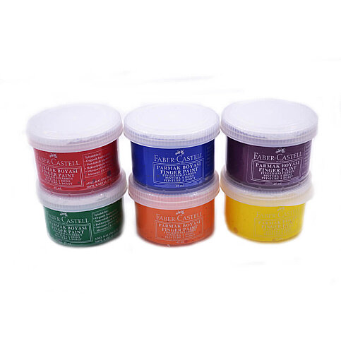 FABER-CASTELL PARMAK BOYASI 6 RENKx45ml (5170160422) - 2