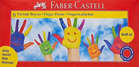 FABER-CASTELL PARMAK BOYASI 6 RENKx45ml (5170160422) - 1