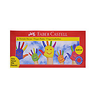 FABER-CASTELL PARMAK BOYASI 6 RENKx45ml (5170160422) - FABER-CASTELL