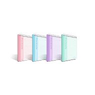 FABER-CASTELL PASTEL RENK SPİRALLİ BLOKNOT A4 ÇİZGİLİ 80 YAPRAK (5075000421) - FABER-CASTELL