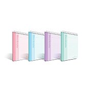 FABER-CASTELL PASTEL RENK SPİRALLİ BLOKNOT A4 ÇİZGİLİ 80 YAPRAK (5075000421) - FABER-CASTELL