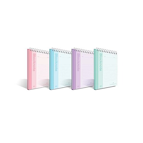 FABER-CASTELL PASTEL RENK SPİRALLİ BLOKNOT A5 ÇİZGİLİ 80 YAPRAK (5075000424) - 1