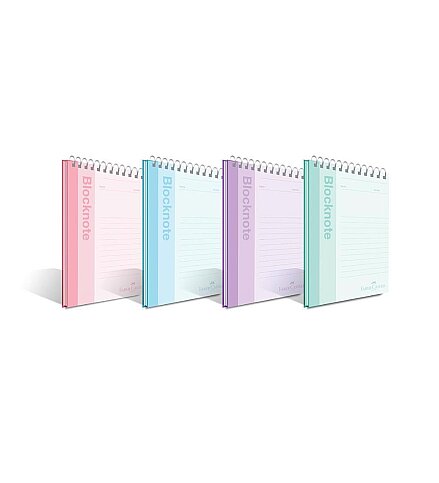 FABER-CASTELL PASTEL RENK SPİRALLİ BLOKNOT A5 ÇİZGİLİ 80 YAPRAK (5075000424) - 1