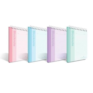 Faber-Castell Pastel Renk Spiralli Bloknot A5 Kareli 80 Yaprak (5075000426) - FABER CASTELL