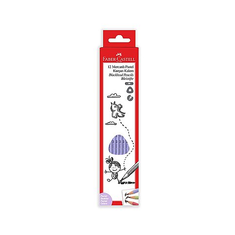 FABER-CASTELL PASTEL ÜÇGEN MERCANLI KURŞUN KALEM 2B (5244321605) - 1