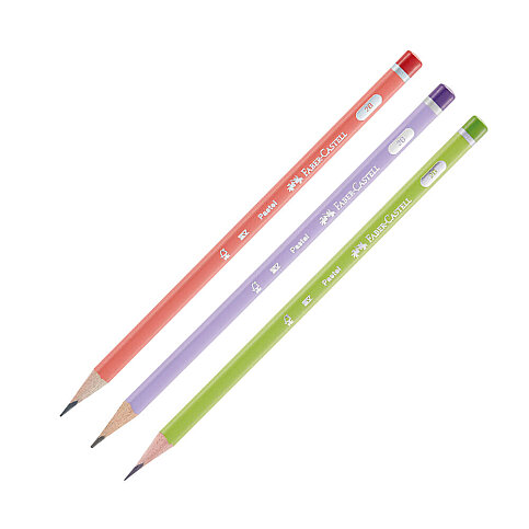 FABER-CASTELL PASTEL ÜÇGEN MERCANLI KURŞUN KALEM 2B (5244321605) - 1