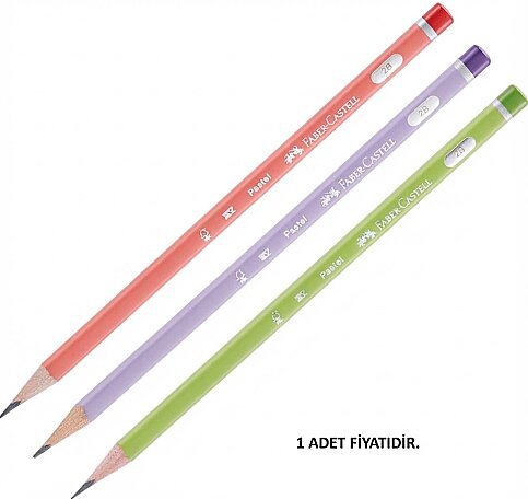 FABER-CASTELL PASTEL ÜÇGEN MERCANLI KURŞUN KALEM 2B (5244321605) - 1