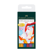 Faber-Castell Pitt Çizim Kalemi Ana Renkler 6Lı (167103) - FABER CASTELL