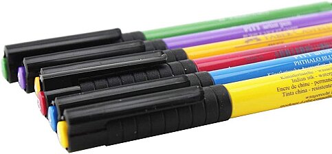 FABER-CASTELL PİTT ÇİZİM KALEMİ ANA RENKLER 6LI (5188167103) - 2