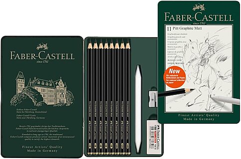 FABER-CASTELL PİTT GRAPHİTE MATT DERECELİ KALEM 11Lİ SET (5165115220) - 2