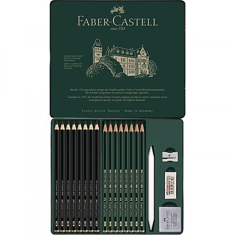 Faber-Castell Pitt Graphite Matt Dereceli Kalem 20 Set (5165115224) - 1