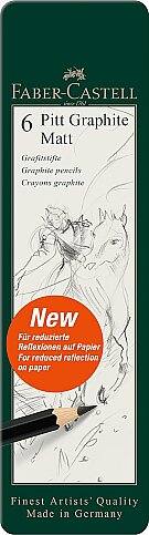 FABER-CASTELL PİTT GRAPHİTE MATT DERECELİ KALEM 6LI SET (5165115207) - 1