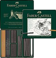 FABER-CASTELL PİTT MONOCHROME YUMUŞAK İŞLENMİŞ KÖMÜR SETİ SİYAH (5188112978) - FABER-CASTELL (1)