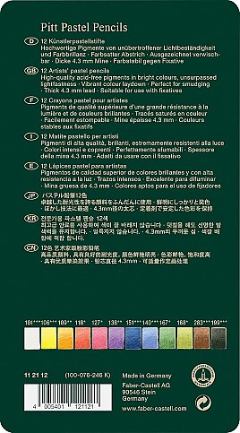 FABER-CASTELL PİTT PASTEL BOYA 12 RENK (5190112112) - 3