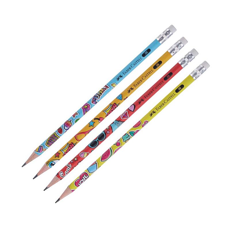 FABER-CASTELL POPART SİLGİLİ KURŞUN KALEM 2B (5244000056)