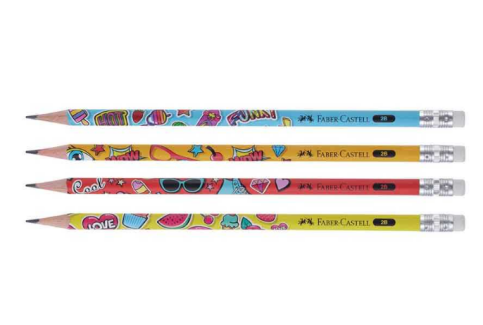 FABER-CASTELL POPART SİLGİLİ KURŞUN KALEM 2B (5244000056) - 1