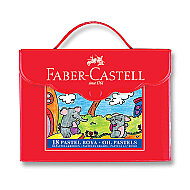 FABER-CASTELL REDLİNE PASTEL BOYA 18 RENK PLASTİK KUTU (5281125119) - FABER-CASTELL