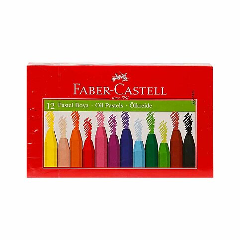 FABER-CASTELL REDLİNE PASTEL BOYA 12 RENK KARTON KUTU (5282125312) - 1