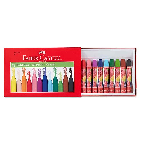 FABER-CASTELL REDLİNE PASTEL BOYA 12 RENK KARTON KUTU (5282125312) - 2