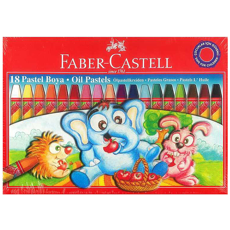 FABER-CASTELL REDLİNE PASTEL BOYA 18 RENK KARTON KUTU (5282125318)