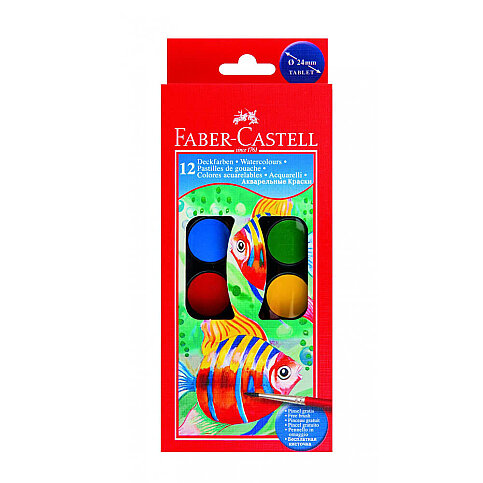 FABER-CASTELL REDLİNE SULU BOYA KÜÇÜK BOY 12 RENK (5292125011) - 1