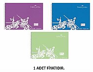 FABER-CASTELL PLASTİK KAPAK RESİM DEFTERİ 25x35 30 YAPRAK (5075400036) - FABER-CASTELL