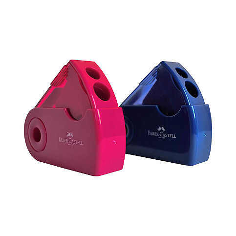 FABER-CASTELL SLEEVE ÇİFT BIÇAKLI KALEMTRAŞ (5140182701) - 1