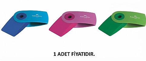 FABER-CASTELL SLEEVE MİNİ CANLI RENK SİLGİ (5130182448) - 1