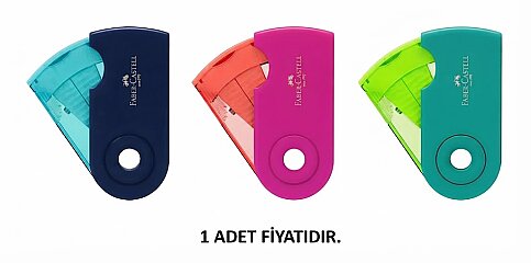 FABER-CASTELL SLEEVE TREND RENK KALEMTRAŞ (5140182714) - 1