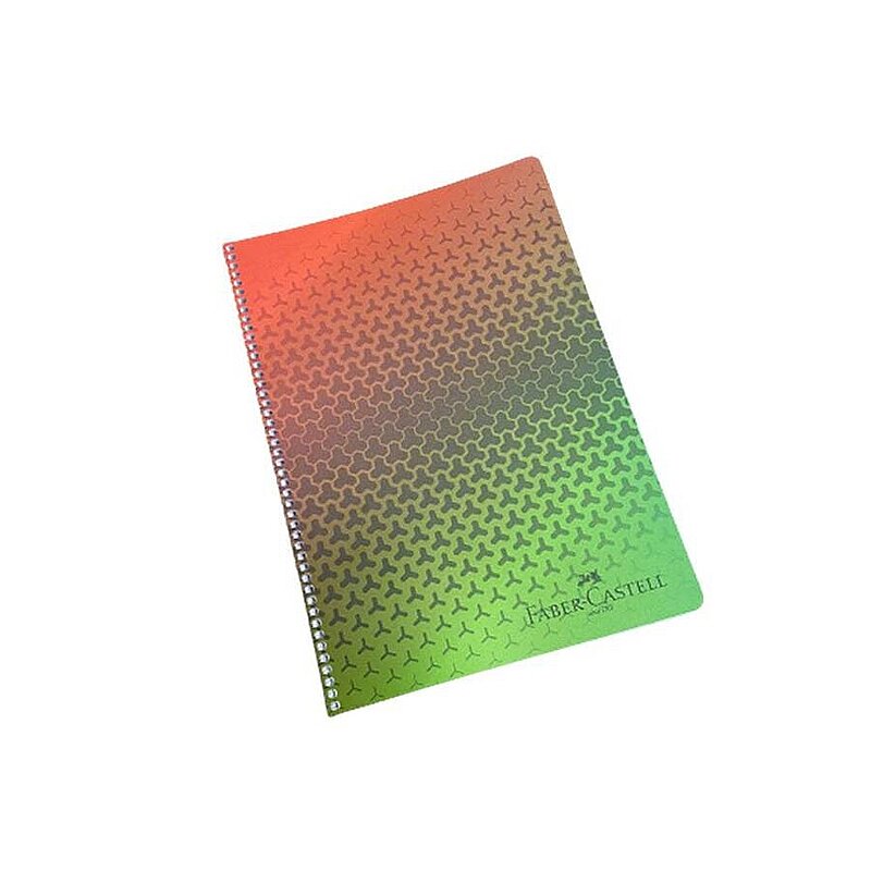 FABER-CASTELL SMOOTHİE SPİRALLİ PLASTİK KAPAK DEFTER A4 ÇİZGİLİ 100 YAPRAK (5075000315)
