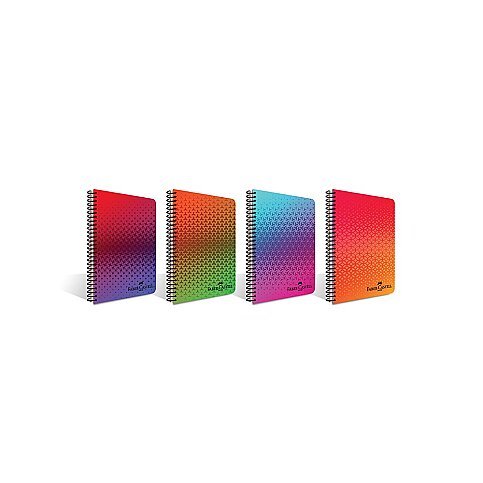 Faber-Castell Smoothie Spiralli Plastik Kapak Defter A4 Düz 100 Yaprak (5075000317) - 1