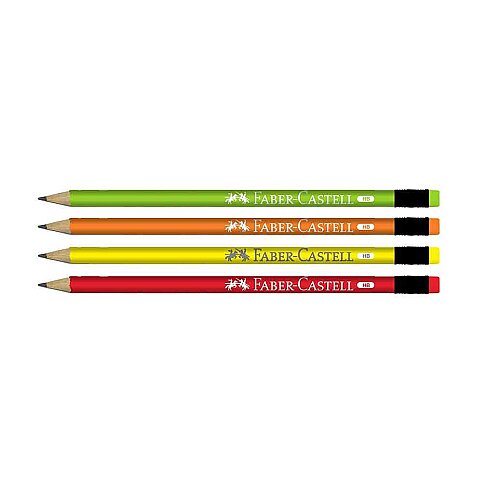 FABER-CASTELL ŞÖVALYE SİLGİLİ KURŞUN KALEM HB (5244000045) - 2