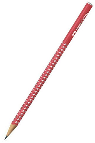 Faber-Castell Sparkle Üçgen Kurşun Kalem Candy Red (5244118240) - 3