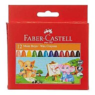 FABER-CASTELL SÜPER YIKANABİLİR MUM BOYA 12 RENK (5281120040) - FABER-CASTELL