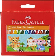 FABER-CASTELL SÜPER YIKANABİLİR MUM BOYA 12 RENK (5281120040) - FABER-CASTELL