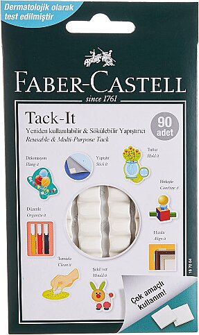 FABER-CASTELL TACK-İT HAMUR YAPIŞTIRICI BEYAZ (5130187064) - 1