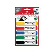 FABER-CASTELL TEKSTİL KALEMİ KLASİK 5 RENK BLİSTER (5040159520) - FABER-CASTELL