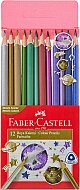 FABER-CASTELL ÜÇGEN BOYA KALEMİ METALİK 12 RENK (5171000006) - FABER-CASTELL