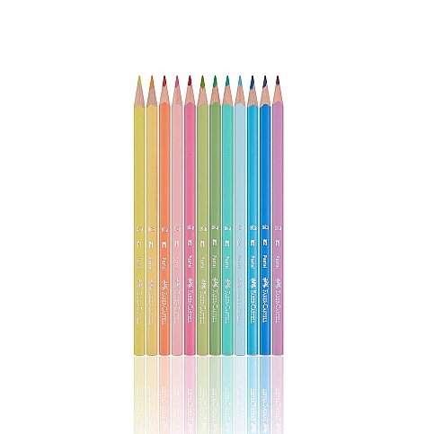 FABER-CASTELL ÜÇGEN KURU BOYA PASTEL 12 RENK (5171116313) - 2
